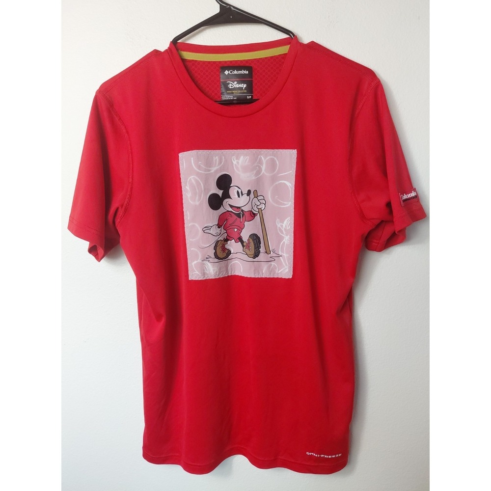 Vtg Disney Columbia Mickey Hiker‎ Wonens S/P  Red Omni Freeze